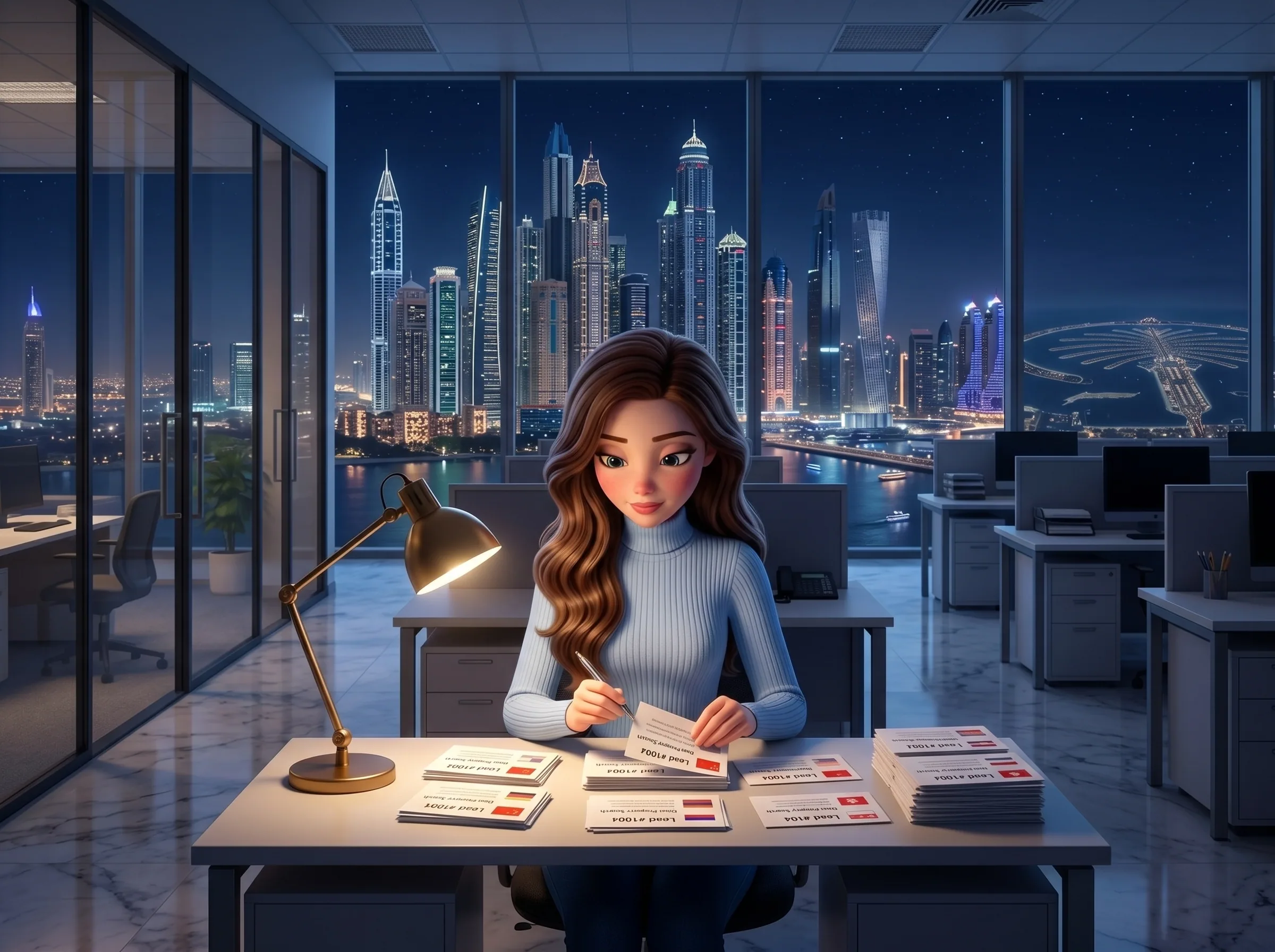 Mari watches the inbox while Dubai sleeps.