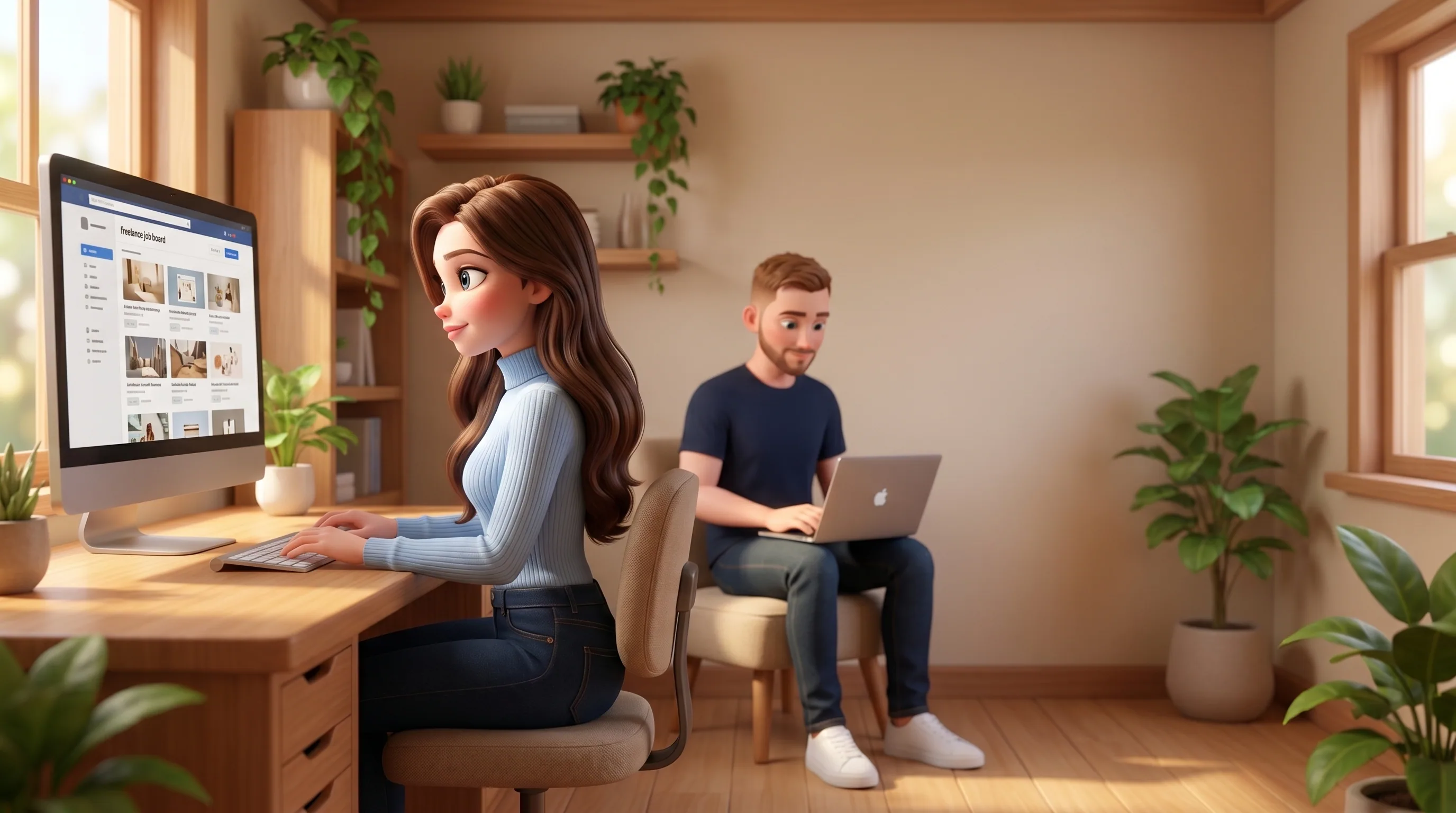 Mari hunting jobs across boards while Vadim does his actual work