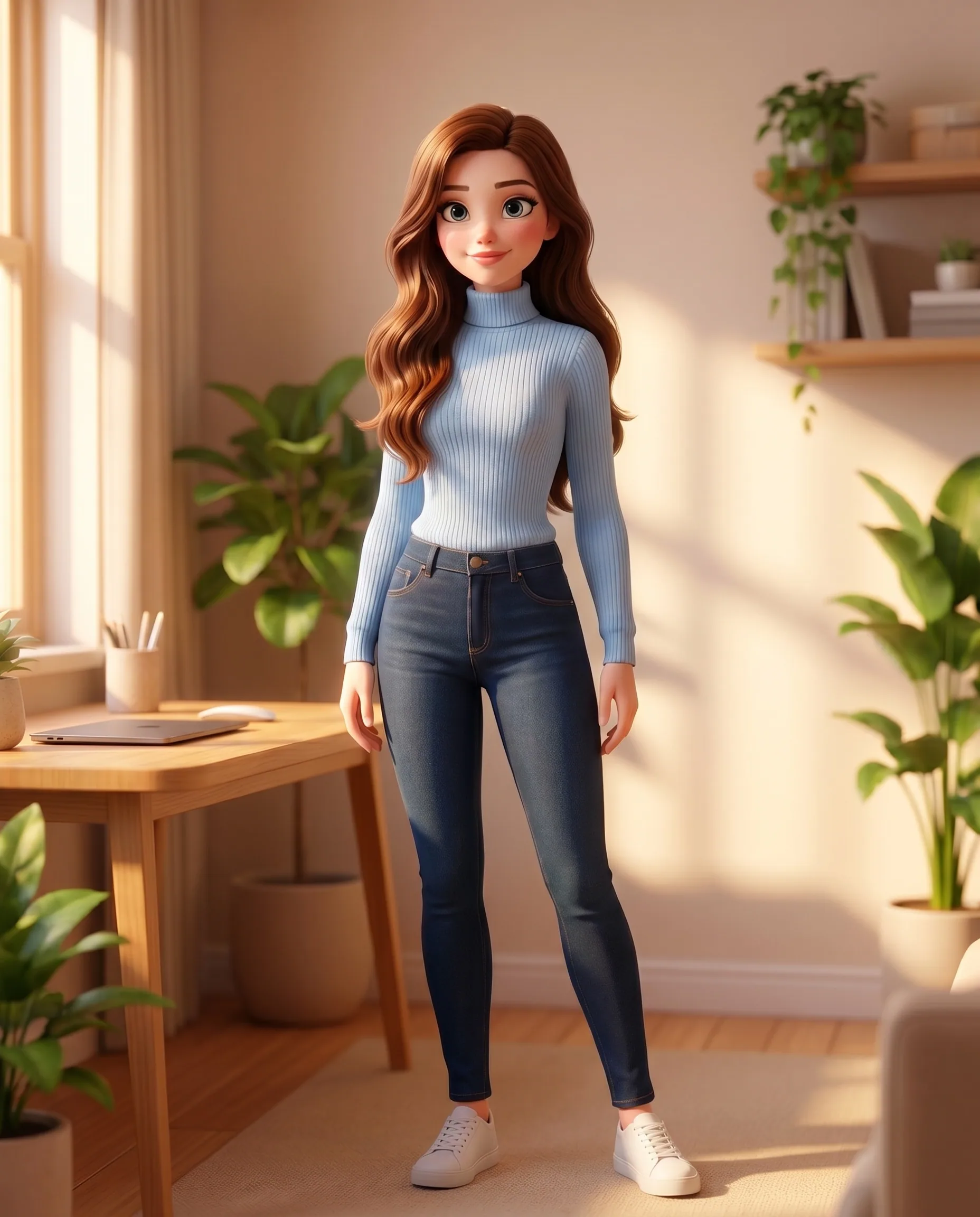 Mari, calm and composed, the controls in your hands