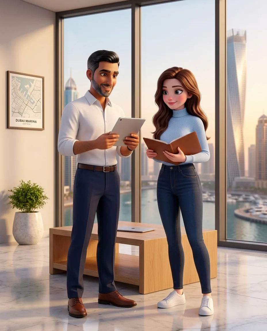 The Dubai brokerage operations desk with Mari inside it